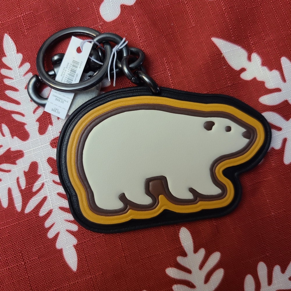 COACH Polar Bear Keychain